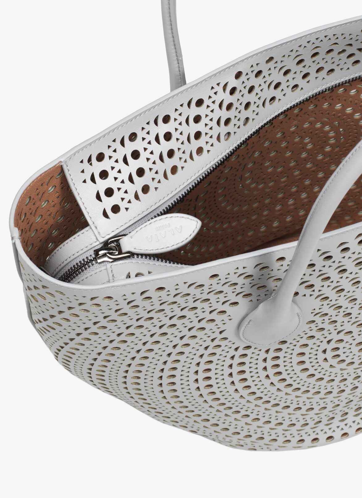 Latifa 20 Handbag ALAÏA LIGHT GRAY LATIFA 20 HANDBAG